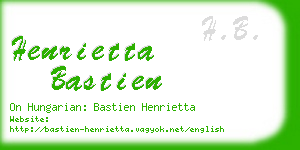 henrietta bastien business card